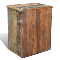 End Table with 1 Drawer 1 Door Reclaimed Wood - Rustic and Sustainable