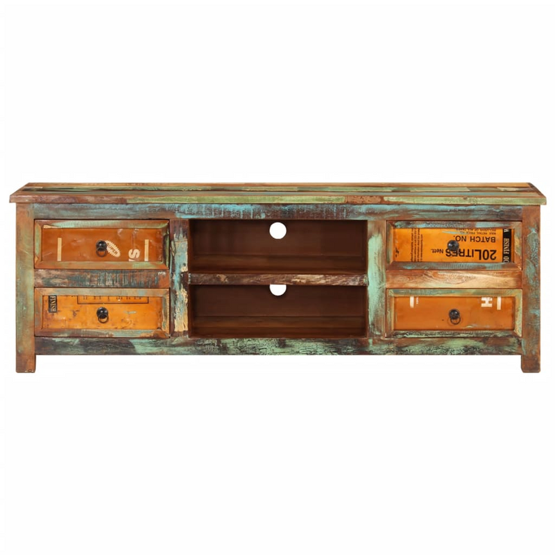 Reclaimed Wood TV Cabinet TV Stand - Stylish and Sustainable | Perfect for Living Room or Bedroom