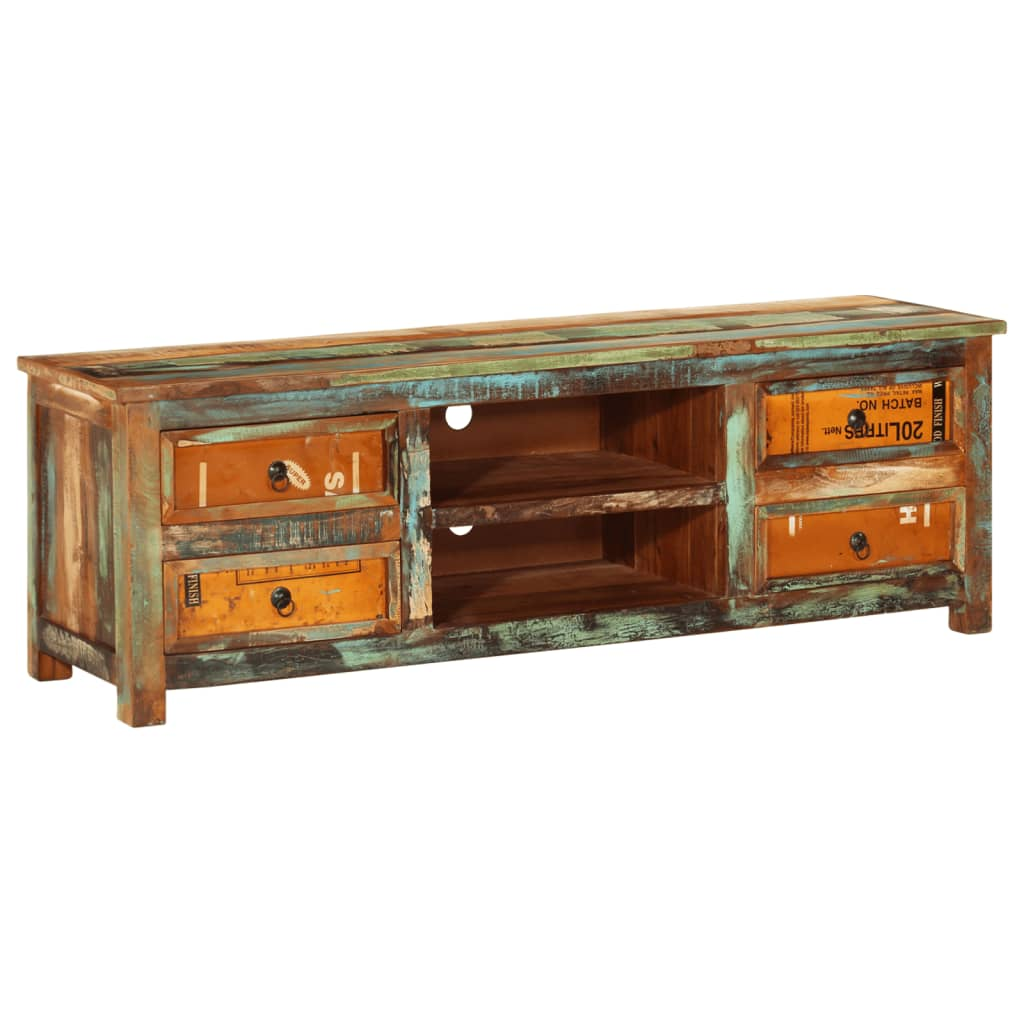 Reclaimed Wood TV Cabinet TV Stand - Stylish and Sustainable | Perfect for Living Room or Bedroom