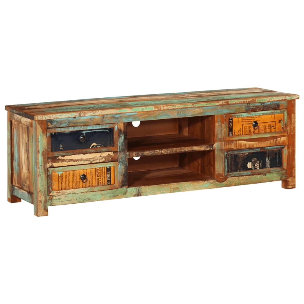 Reclaimed Wood TV Cabinet TV Stand - Stylish and Sustainable | Perfect for Living Room or Bedroom