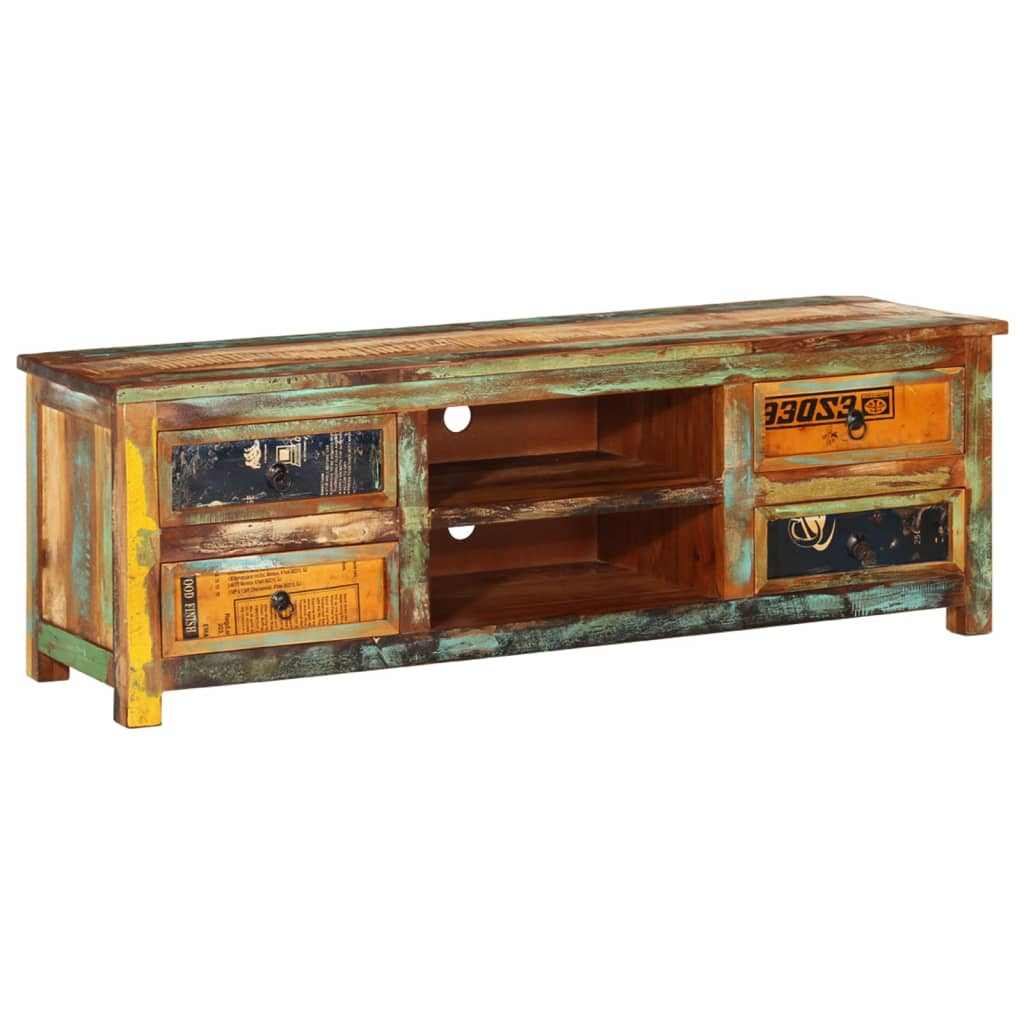 Reclaimed Wood TV Cabinet TV Stand - Stylish and Sustainable | Perfect for Living Room or Bedroom