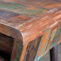 Reclaimed Wood Desk with Iron Legs - Handmade Furniture