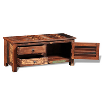 Reclaimed TV Hi-Fi Cabinet Side Cabinet Solid Wood - Antique-Style Storage Furniture