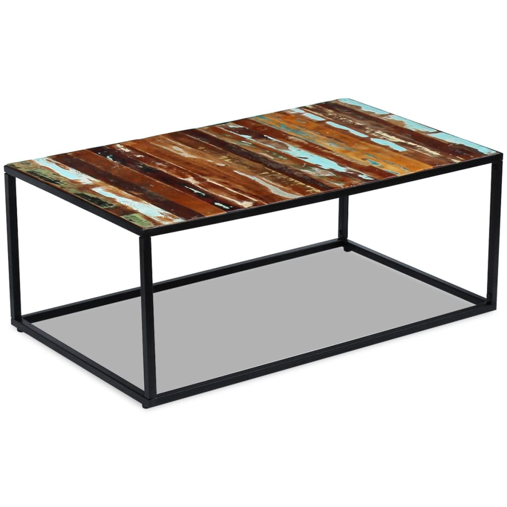 Coffee Table Solid Reclaimed Wood 100x60x40 cm