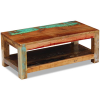 Coffee Table Solid Reclaimed Wood 90x45x35 cm - Unique and Durable Furniture