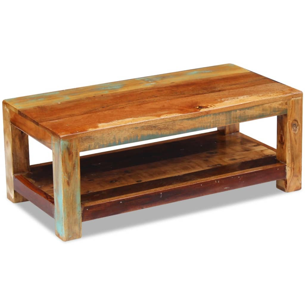 Coffee Table Solid Reclaimed Wood 90x45x35 cm - Unique and Durable Furniture