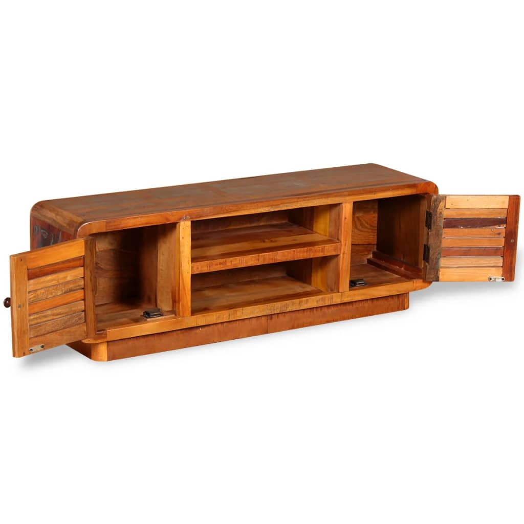 TV Cabinet Solid Reclaimed Wood 120x30x40 cm - Stylish and Spacious Storage