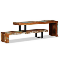 TV Stand Solid Reclaimed Wood - Vintage Charm and Multi-functional Design