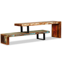 TV Stand Solid Reclaimed Wood - Vintage Charm and Multi-functional Design