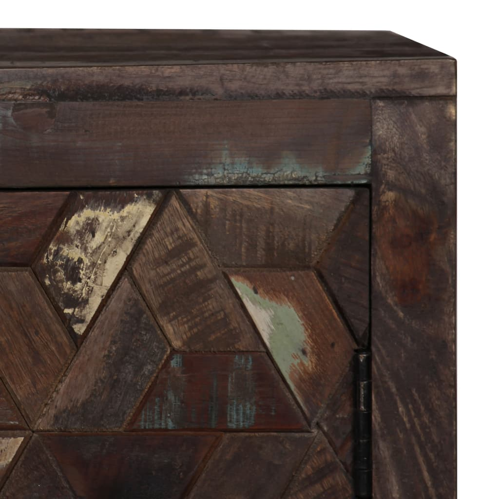 Sideboard Solid Reclaimed Wood 160x40x80 cm - Industrial Style Storage Cabinet