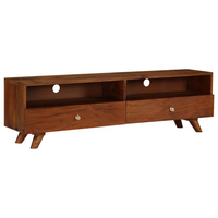 TV Cabinet Solid Reclaimed Wood 140x30x40 cm - Retro Style, Durable and Handmade