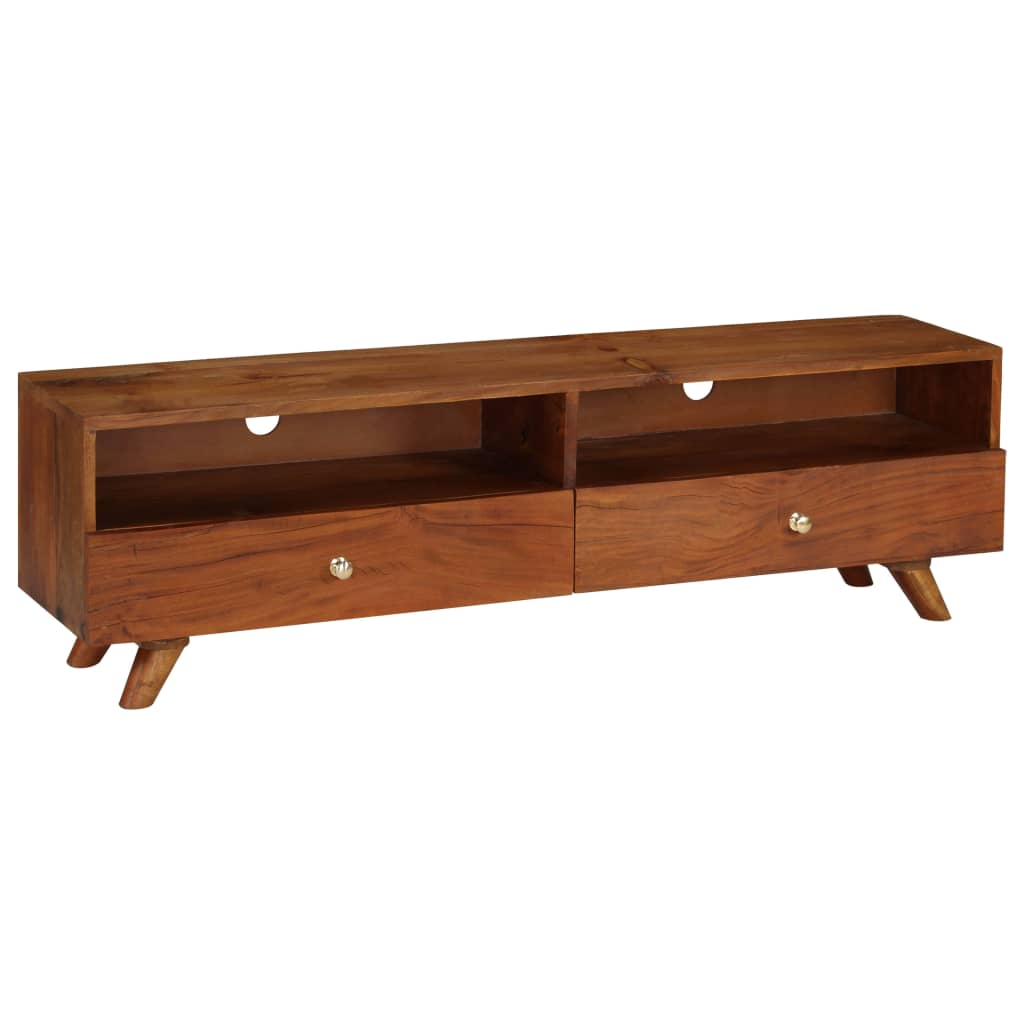 TV Cabinet Solid Reclaimed Wood 140x30x40 cm - Retro Style, Durable and Handmade