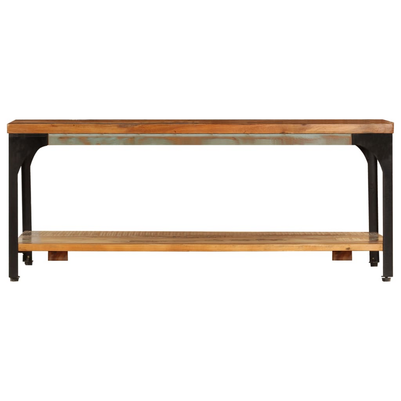 Coffee Table with Shelf 100x60x35 cm Solid Reclaimed Wood - Vintage Charm for Your Interior Decor