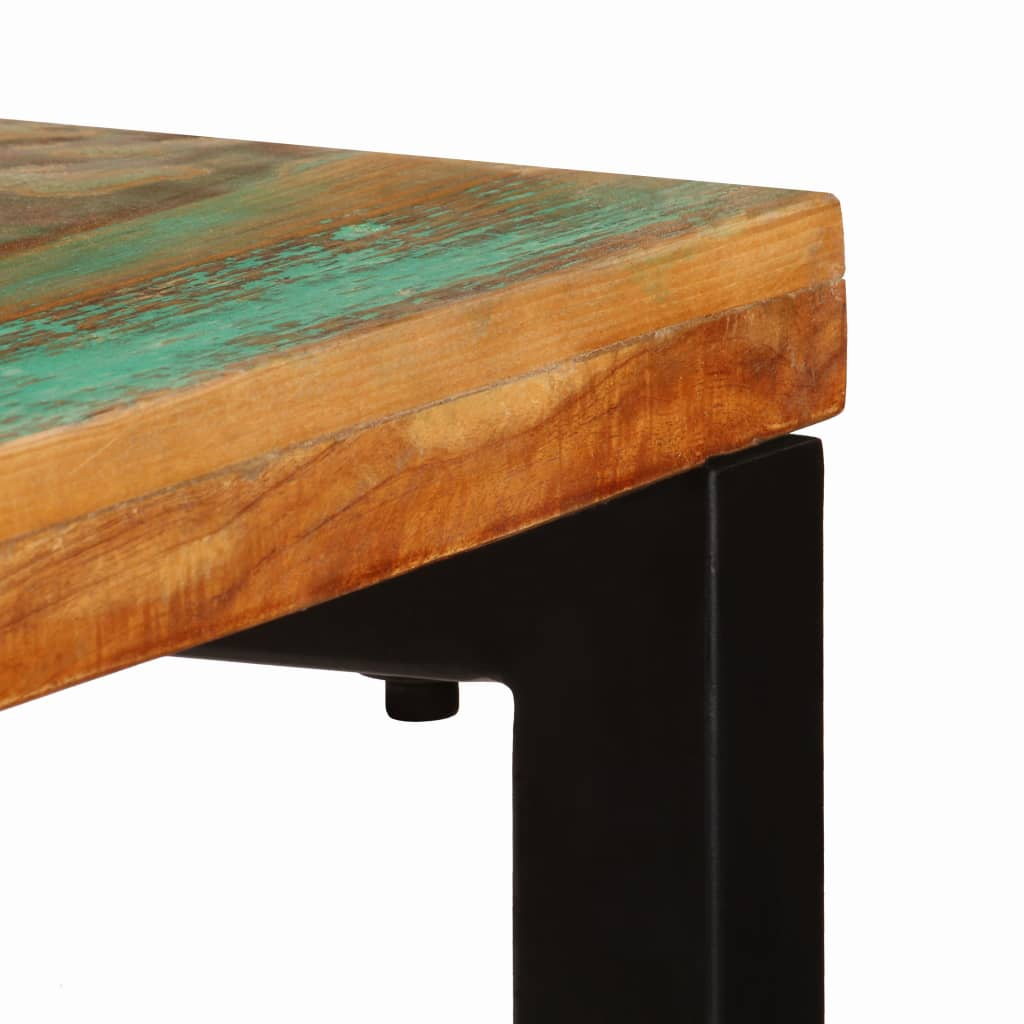 Console Table 120x35x76 cm - Solid Reclaimed Wood and Steel