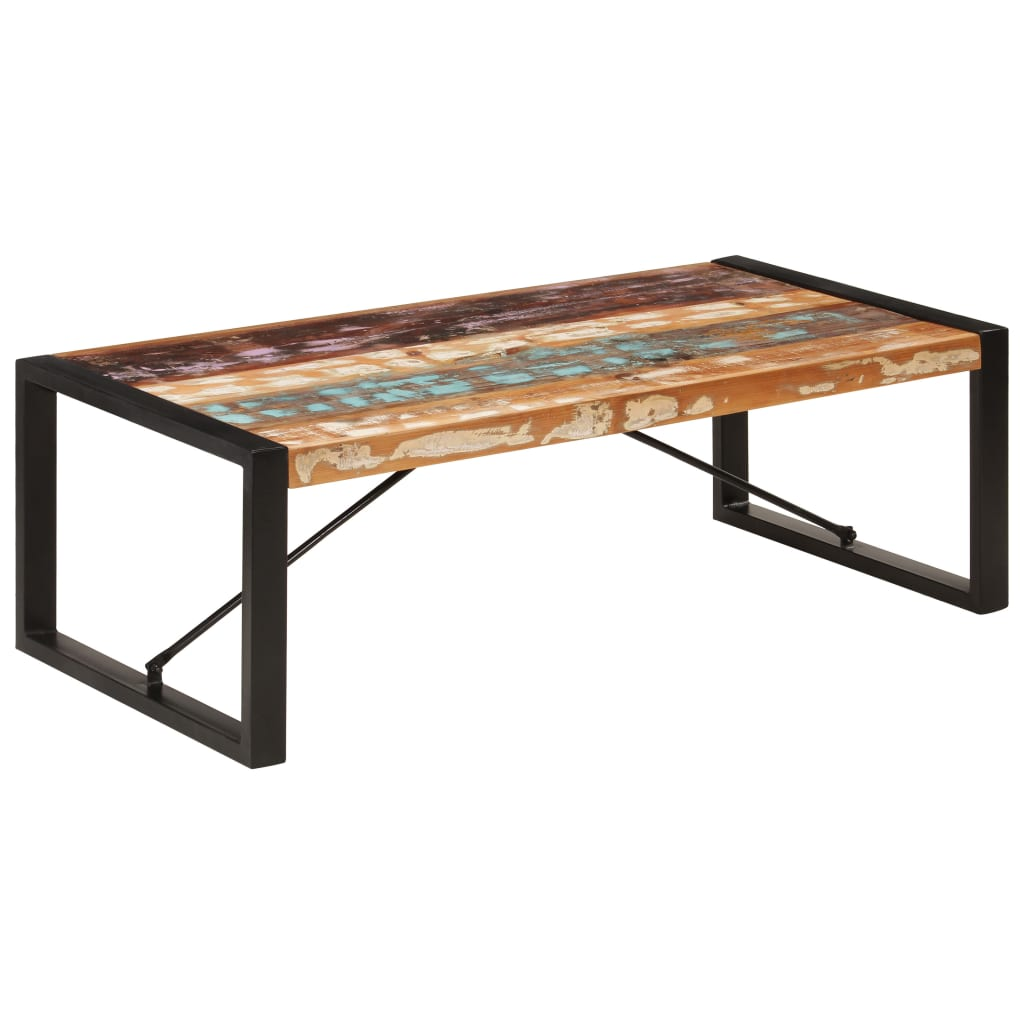 Coffee Table 120x60x40 cm Solid Reclaimed Wood - Industrial Style