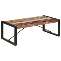 Coffee Table 120x60x40 cm Solid Reclaimed Wood - Industrial Style