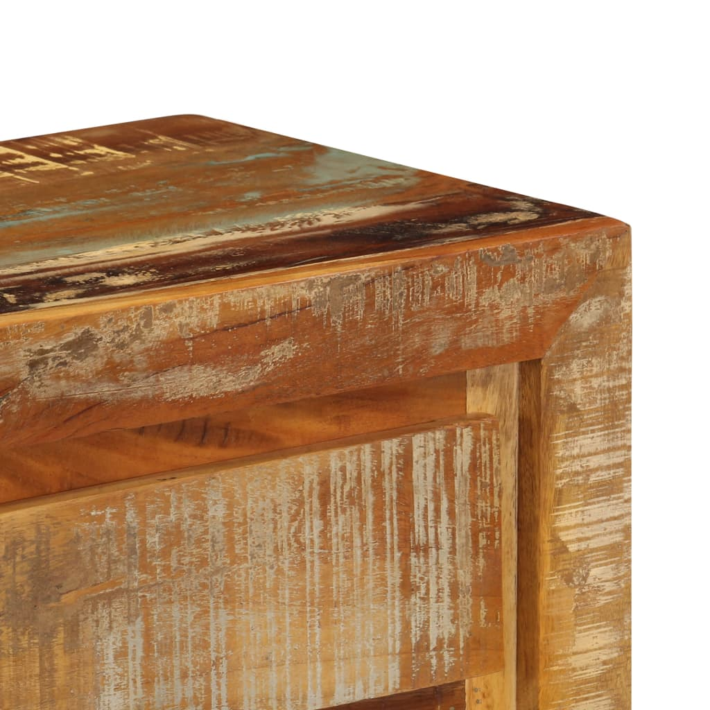 Sideboard 120x30x75 cm - Solid Reclaimed Wood, 5 Drawers, 1 Shelf