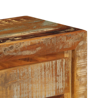 Sideboard 120x30x75 cm - Solid Reclaimed Wood, 5 Drawers, 1 Shelf