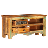 TV Cabinet 80x30x40 cm - Solid Reclaimed Wood | Rustic Style