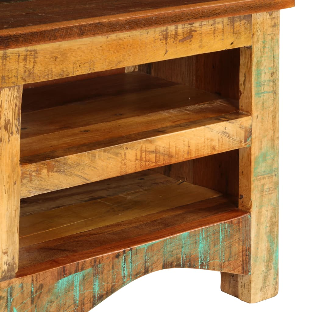 TV Cabinet 80x30x40 cm - Solid Reclaimed Wood | Rustic Style