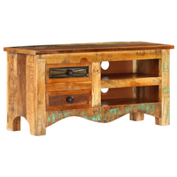 TV Cabinet 80x30x40 cm - Solid Reclaimed Wood | Rustic Style