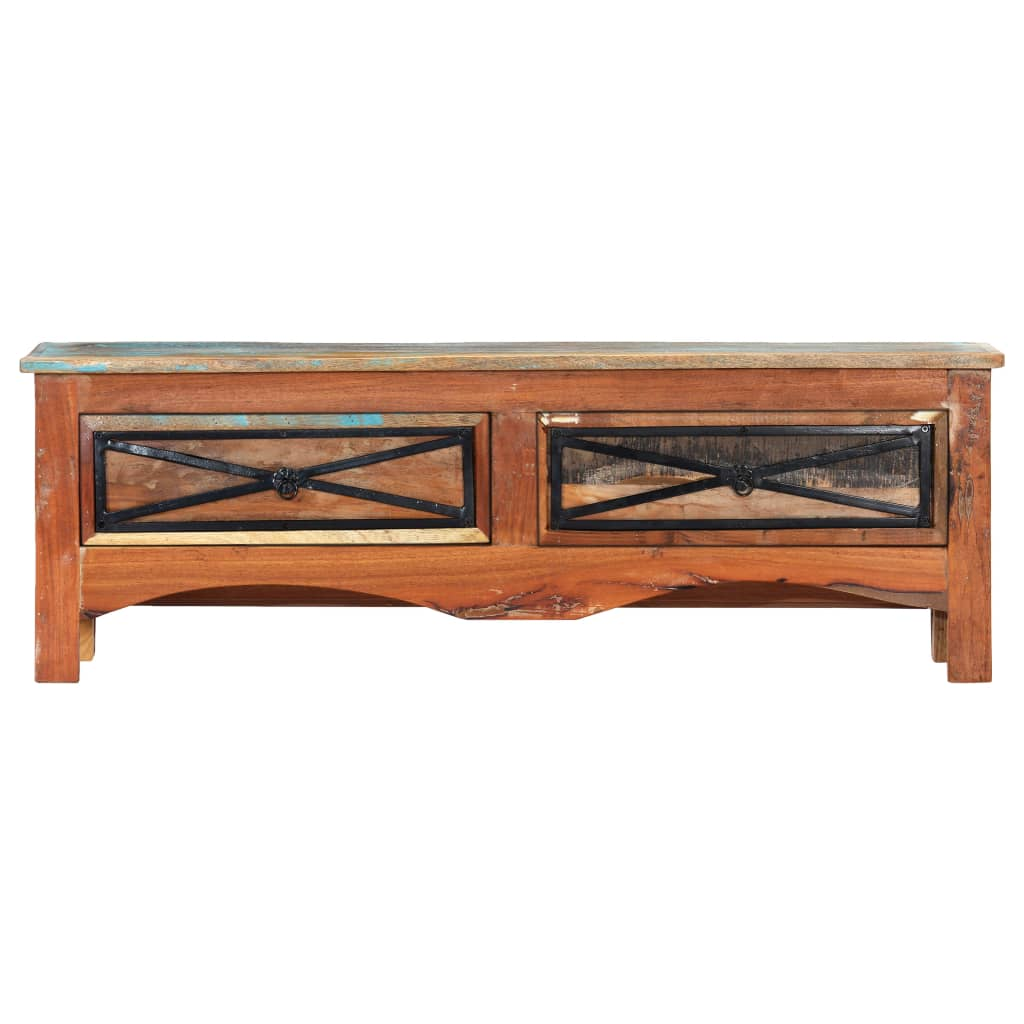 TV Cabinet 120x30x40 cm - Solid Reclaimed Wood, Trendy Design