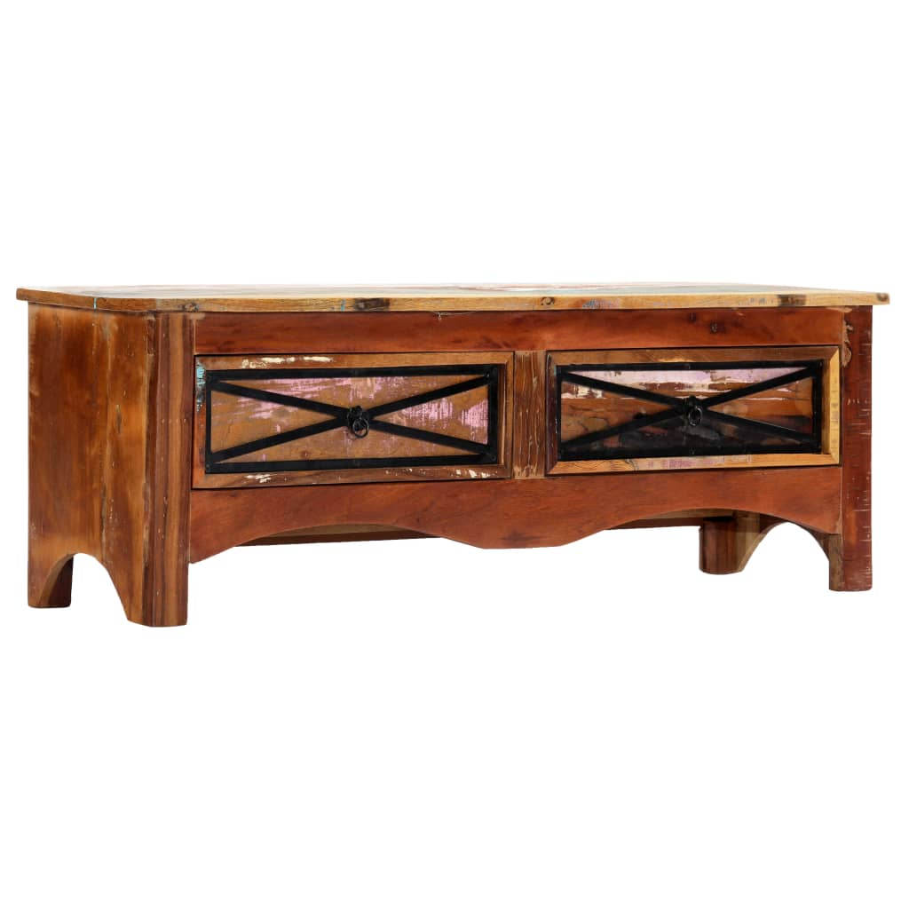 TV Cabinet 120x30x40 cm - Solid Reclaimed Wood, Trendy Design