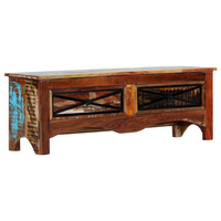 TV Cabinet 120x30x40 cm - Solid Reclaimed Wood, Trendy Design