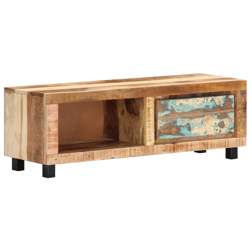 TV Cabinet - Solid Reclaimed Wood - 100x30x33 cm