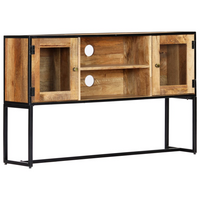 TV Cabinet 120x30x75 cm Solid Reclaimed Wood - Classic Style, Handmade, Spacious Storage