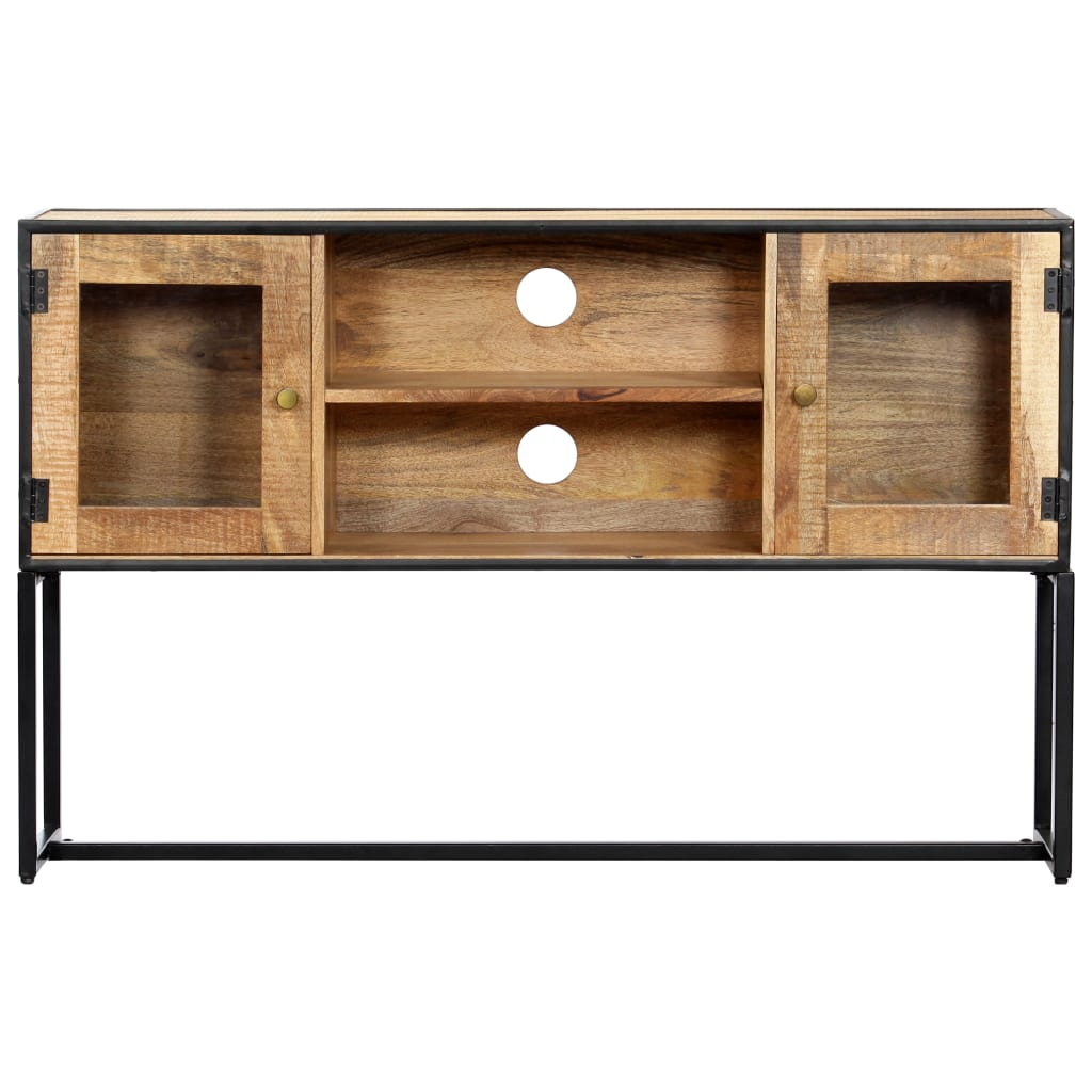 TV Cabinet 120x30x75 cm Solid Reclaimed Wood - Classic Style, Handmade, Spacious Storage