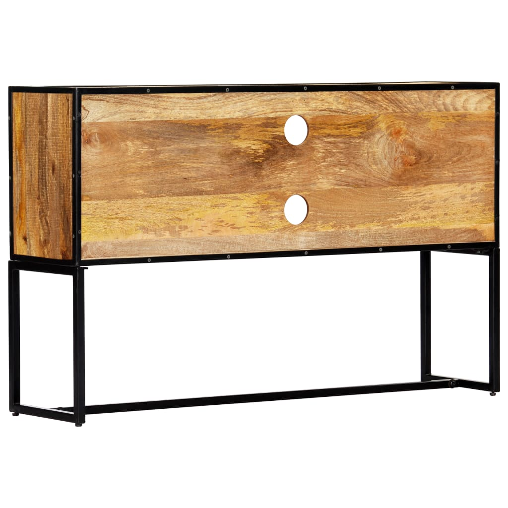 TV Cabinet 120x30x75 cm Solid Reclaimed Wood - Classic Style, Handmade, Spacious Storage