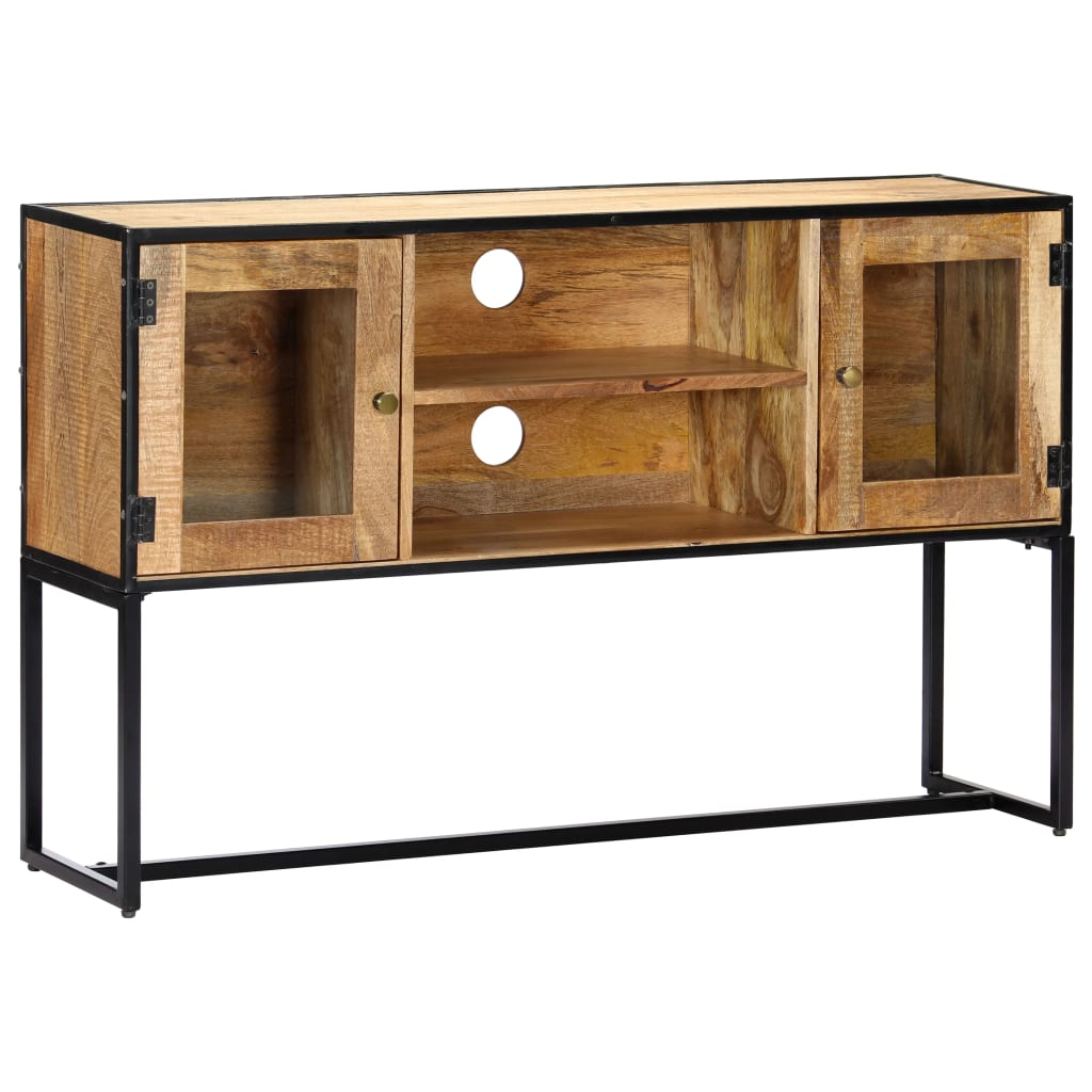 TV Cabinet 120x30x75 cm Solid Reclaimed Wood - Classic Style, Handmade, Spacious Storage