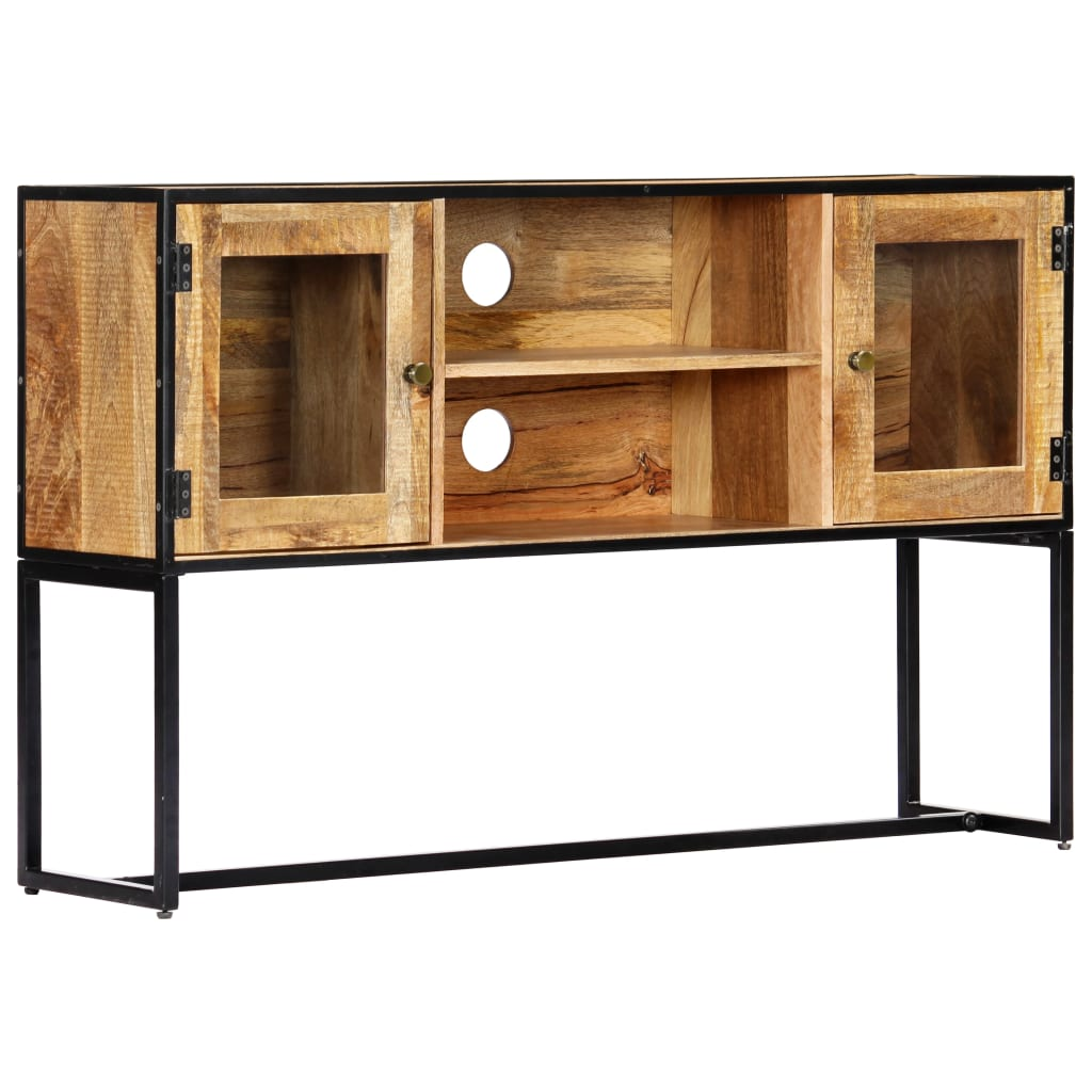 TV Cabinet 120x30x75 cm Solid Reclaimed Wood - Classic Style, Handmade, Spacious Storage