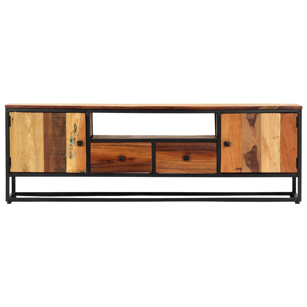 TV Cabinet - Solid Reclaimed Wood and Steel