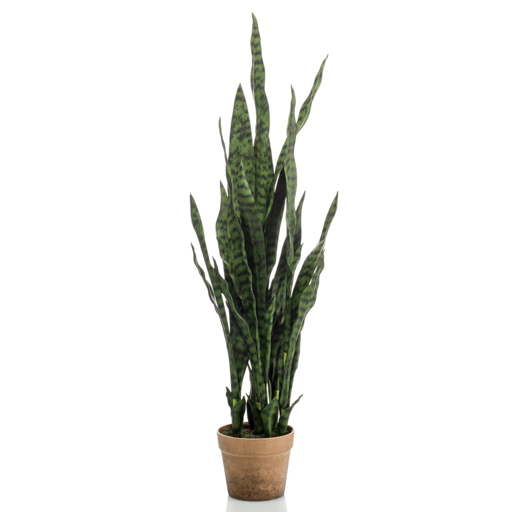 Emerald Artificial Plant Sanseveria in Pot 84 cm - Lifelike Greenery for Your Home