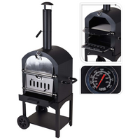 ProGarden BBQ Pizza Oven Black - Make Delicious Crispy Pizzas at Home