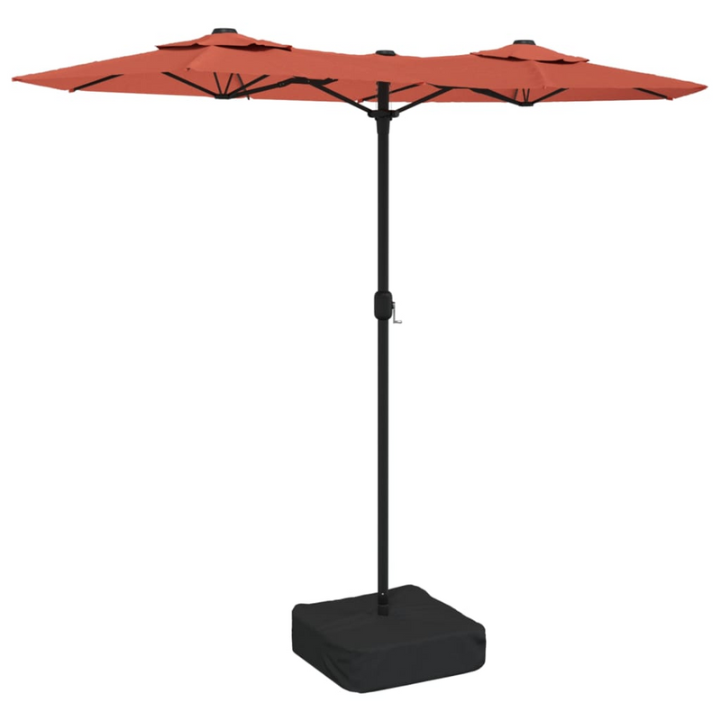 Double-Head Parasol Terracotta 316x240 cm - UV-Protective Garden Umbrella