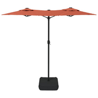 Double-Head Parasol Terracotta 316x240 cm - UV-Protective Garden Umbrella