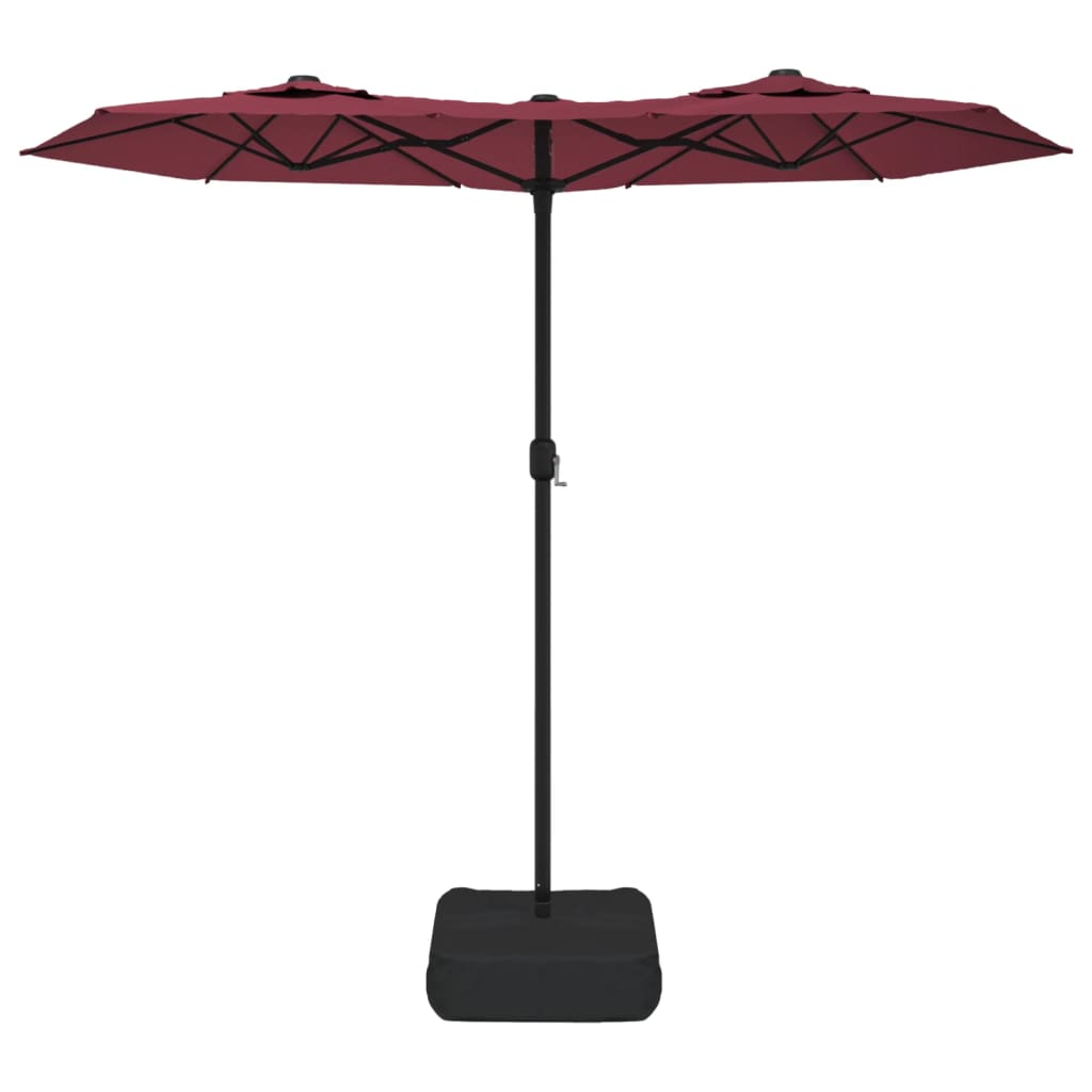 Double-Head Parasol Bordeaux Red - Protect Yourself from the Sun's Harmful UV Rays