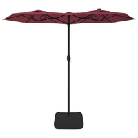 Double-Head Parasol Bordeaux Red - Protect Yourself from the Sun's Harmful UV Rays