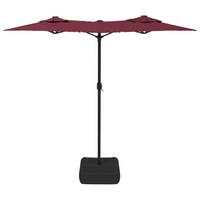 Double-Head Parasol Bordeaux Red - Protect Yourself from the Sun's Harmful UV Rays