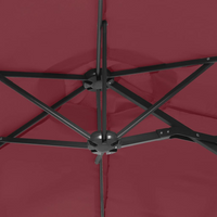 Double-Head Parasol Bordeaux Red - Protect Yourself from the Sun's Harmful UV Rays