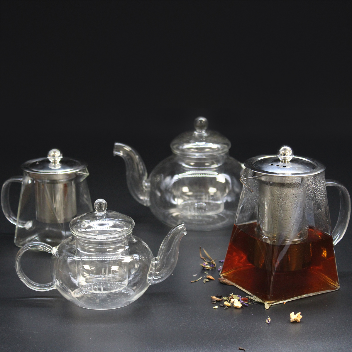 Glass Infuser Teapot - Contemporary - 550ml | Elegant and Functional Tea Brewing