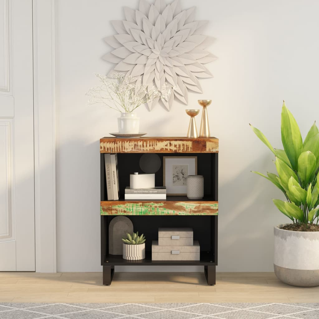 Side Cabinet 60x33x75 cm Solid Wood Reclaimed - Spacious Storage and Sturdy Design