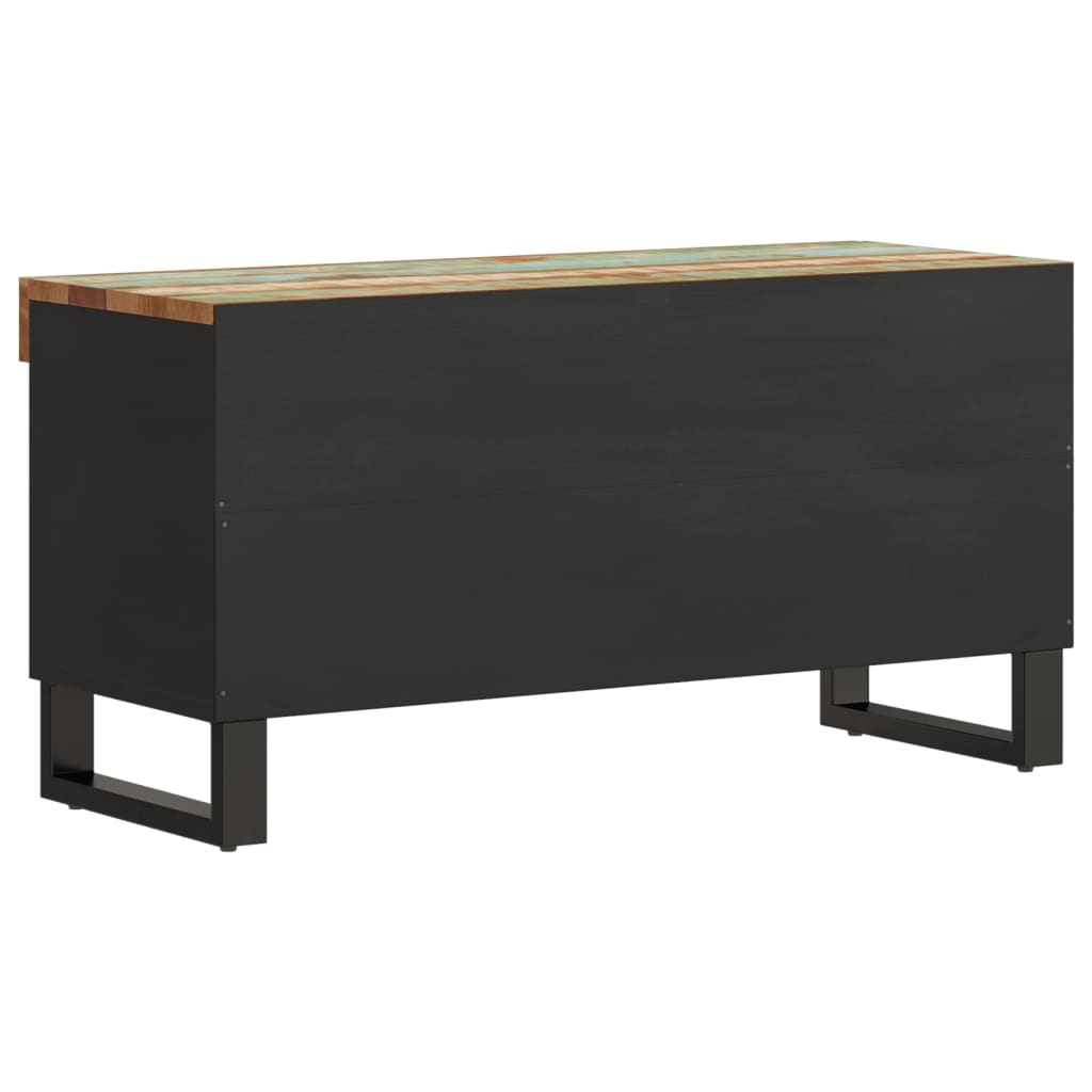 TV Cabinet 85x33x43.5 cm Solid Wood Reclaimed - Industrial Charm, Spacious Storage, Sturdy Top