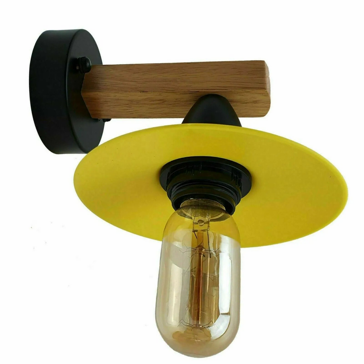 Vintage Lamp Retro Wall Light in Yellow | Charming Style | Dimmable | 36-Month Warranty