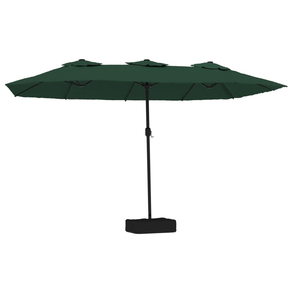 Double-Head Parasol Green 449x245 cm - Create Shade and Protection