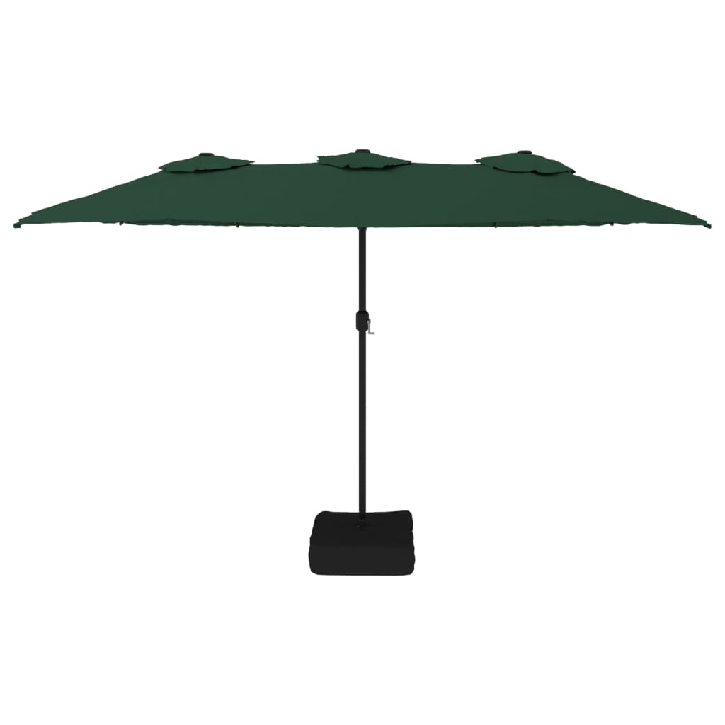 Double-Head Parasol Green 449x245 cm - Create Shade and Protection