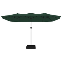 Double-Head Parasol Green 449x245 cm - Create Shade and Protection